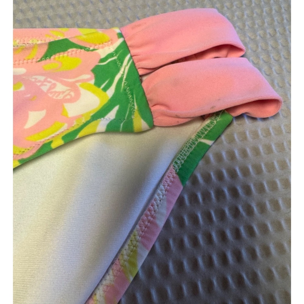 Lilly Pulitzer Bandeau Fan Dance Strappy Hipster Bikini Bottom SZ Large‎ - Picture 8 of 14